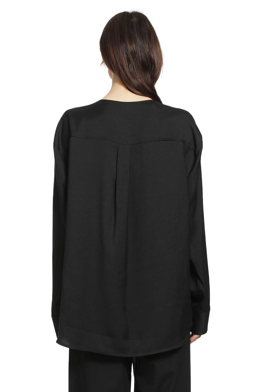 Toteme V-Neck Tweed Blouse, view 4