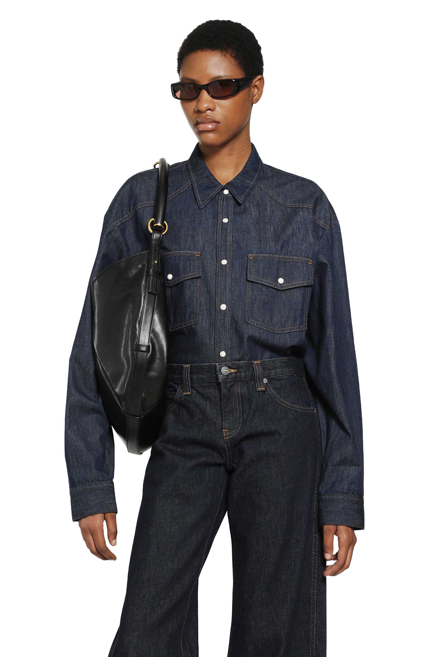 KHAITE Grenon Chambray Shirt