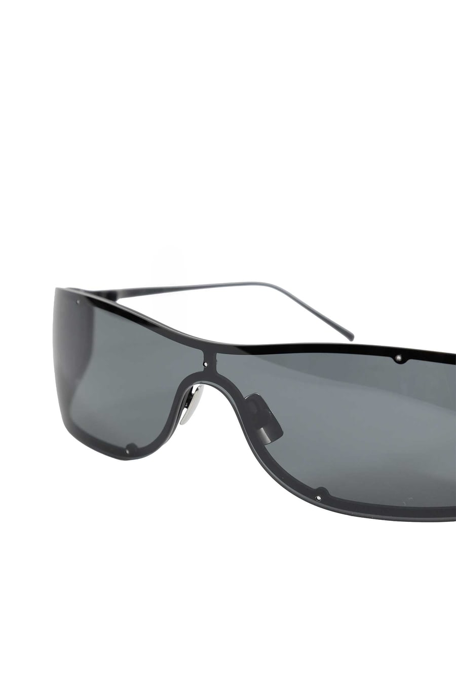 Saint Laurent Rimless Shield Sunglasses, view 4