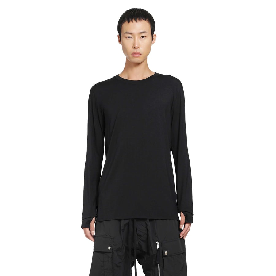 THOM KROM Stretch Viscose Long Sleeve T-Shirt, view 5