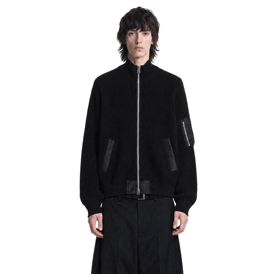 SACAI Wool Knit Blouson, view 5