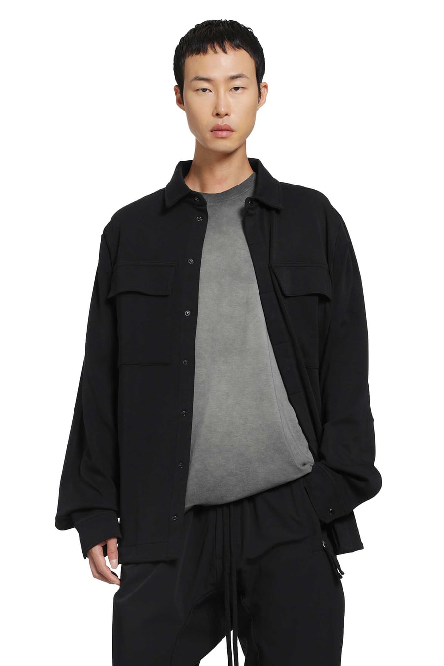 THOM KROM Stretch Cotton Overshirt