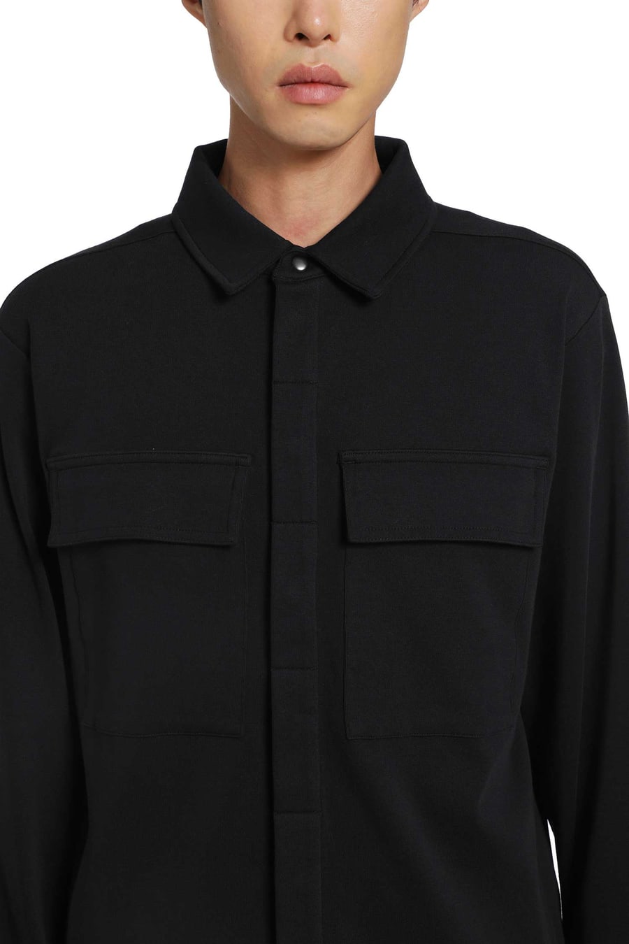 THOM KROM Stretch Cotton Overshirt, view 5