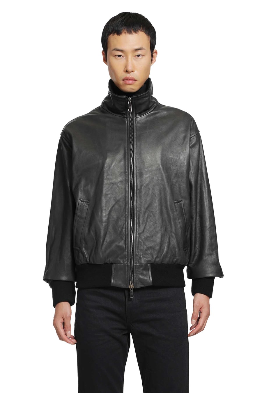 GIORGIO BRATO Nappa Leather Jacket, view 2