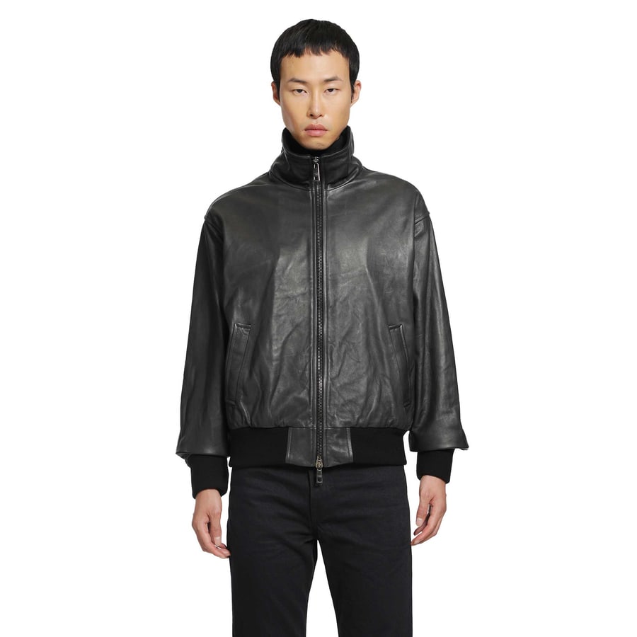 GIORGIO BRATO Nappa Leather Jacket, view 6