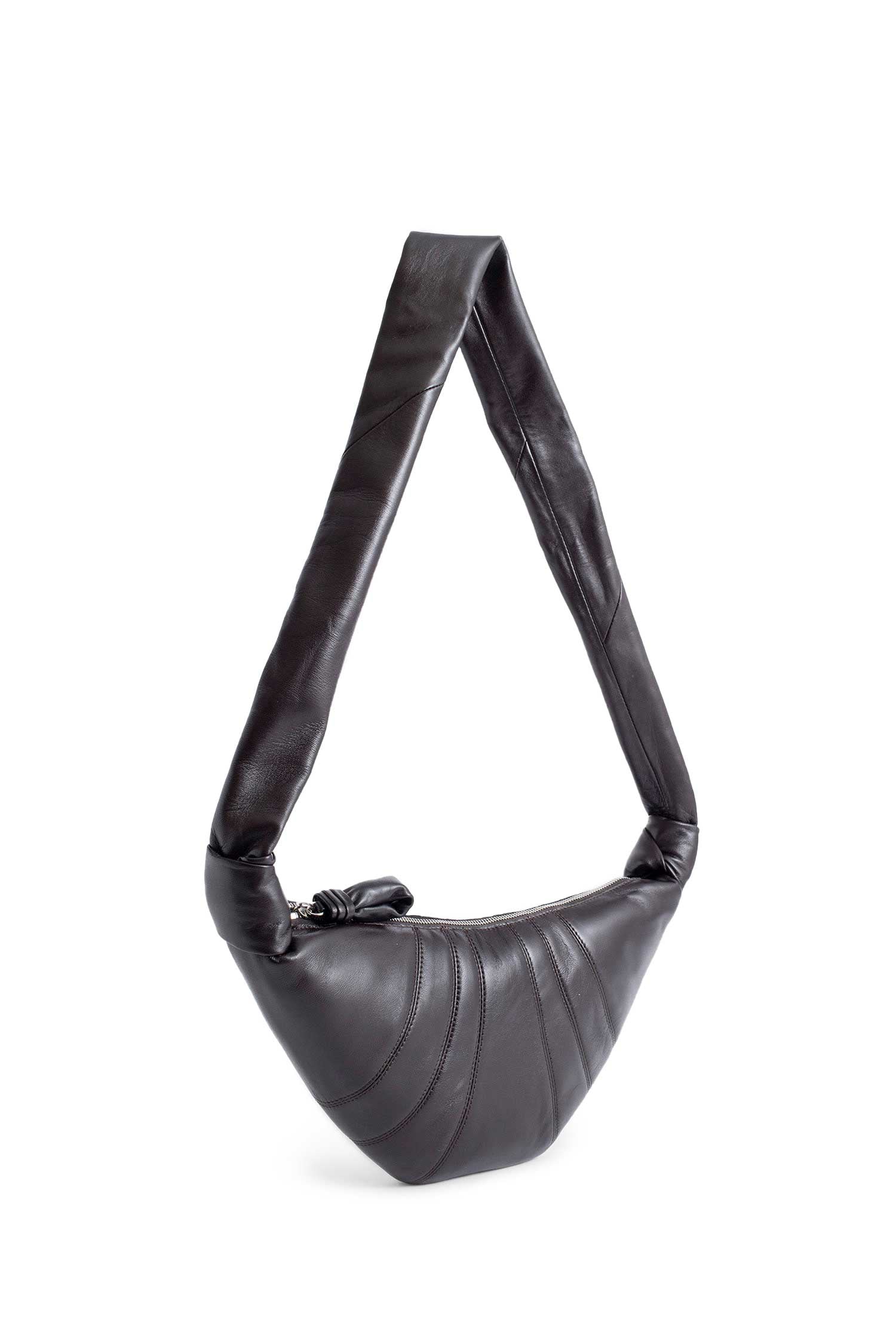 Lemaire Small Croissant Leather Shoulder Bag, view 2