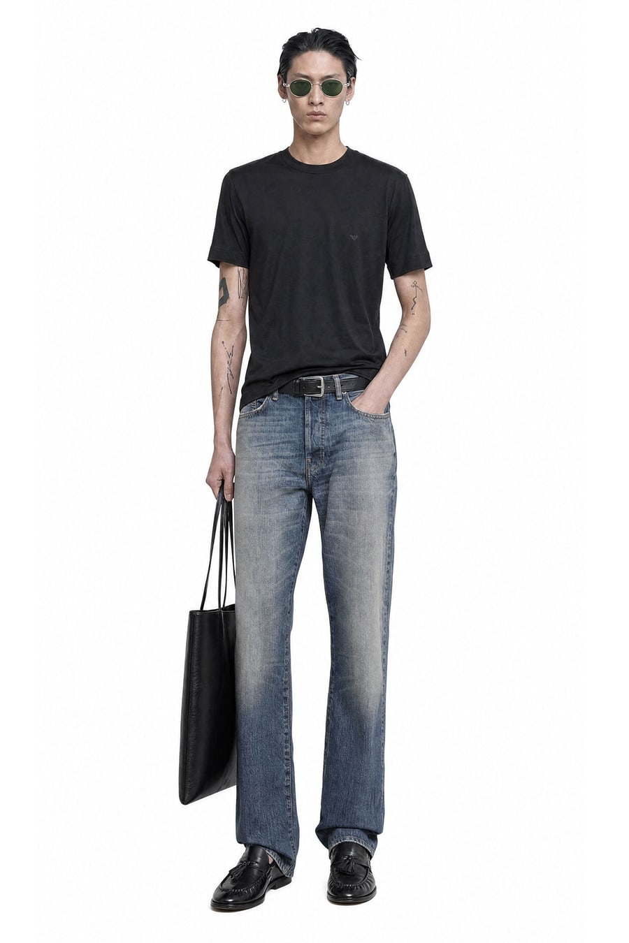 Emporio Armani Travel Essential Jersey T-Shirt, view 5