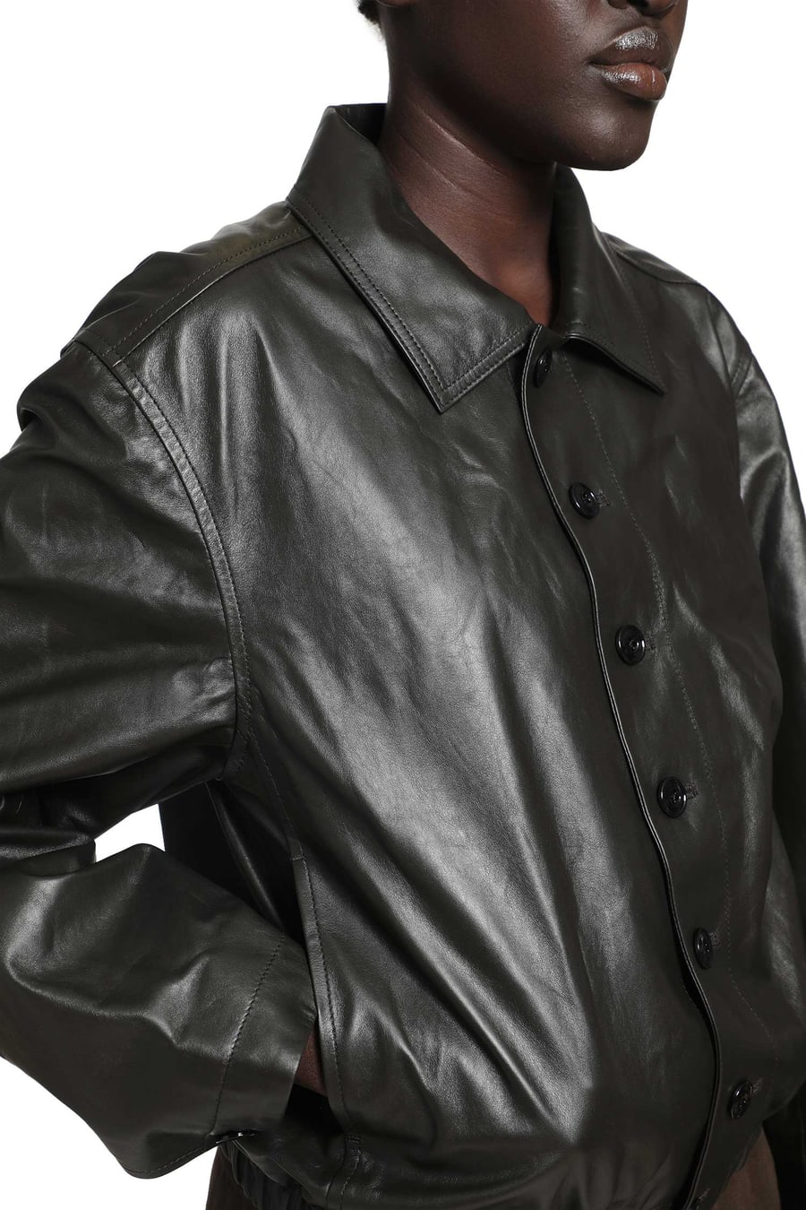 Lemaire Soft Leather Blouson Jacket, view 5