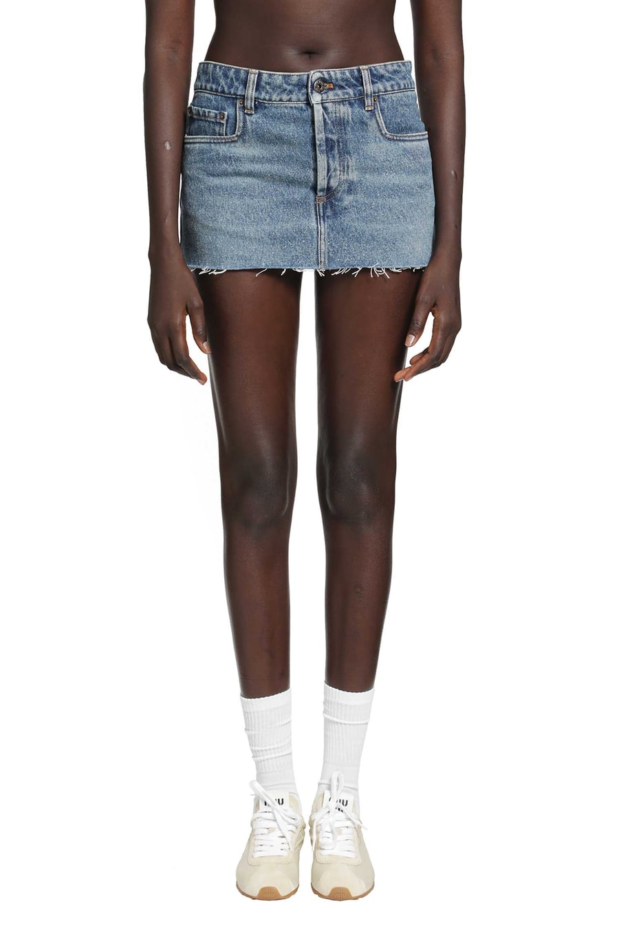 Miu Miu Denim Mini Skirt, view 2