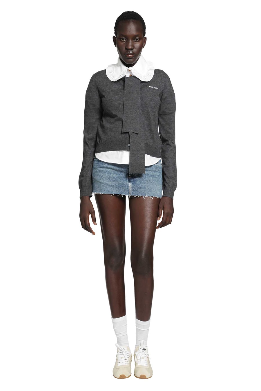 Miu Miu Denim Mini Skirt, view 5