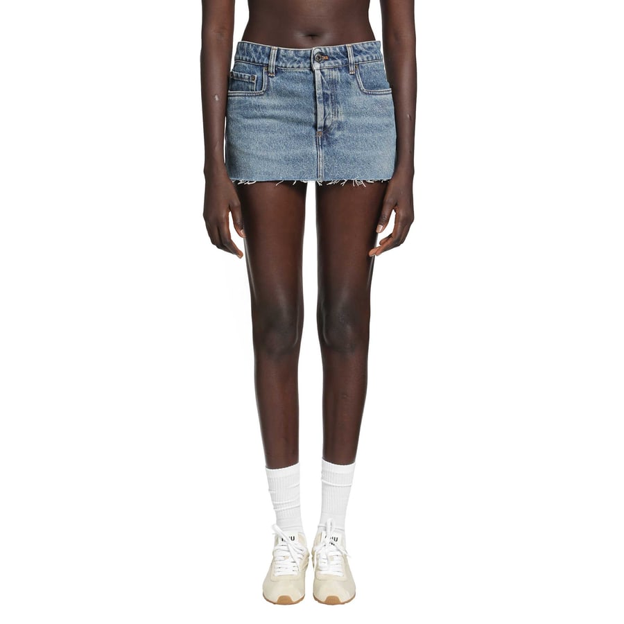 Miu Miu Denim Mini Skirt, view 6