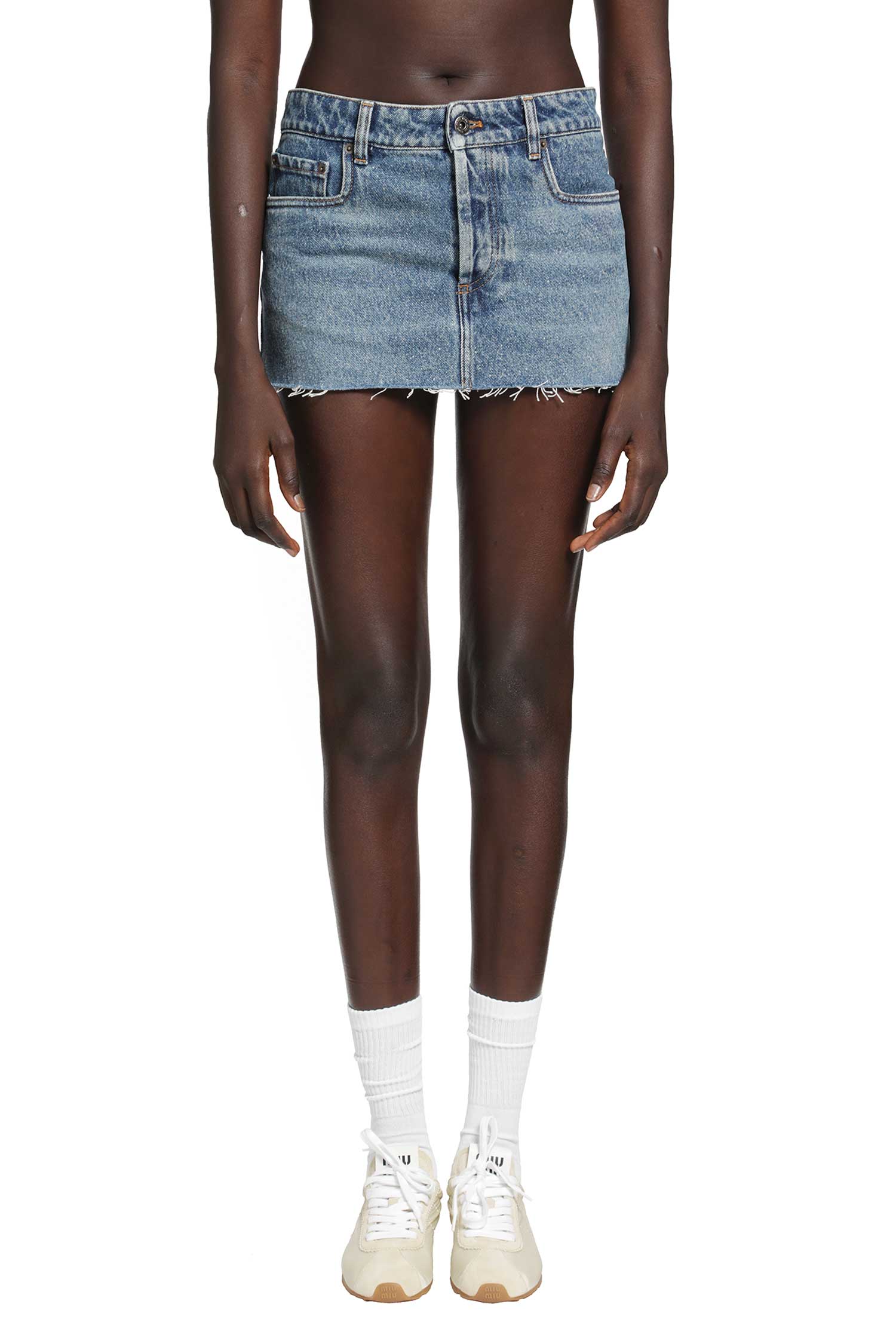 Miu Miu Denim Mini Skirt, view 2