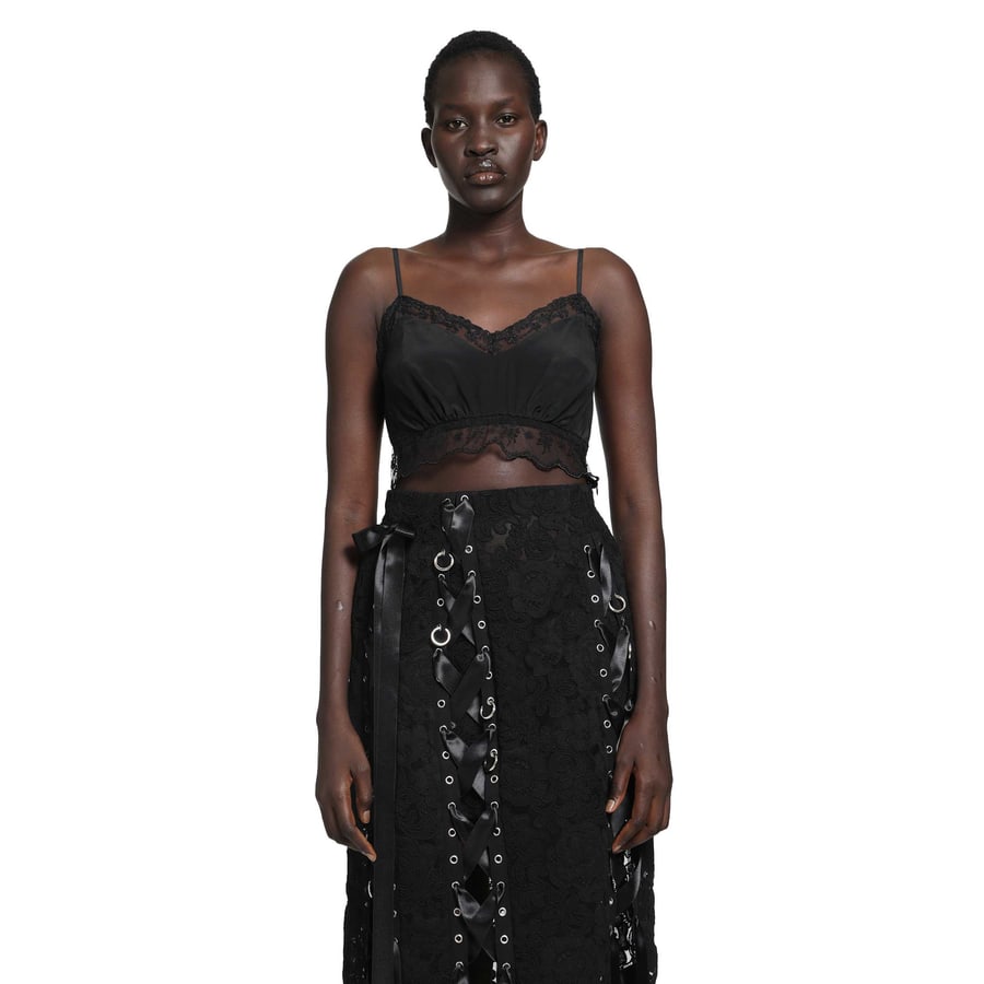 SIMONE ROCHA Lace Trim Negligee Bralette, view 5