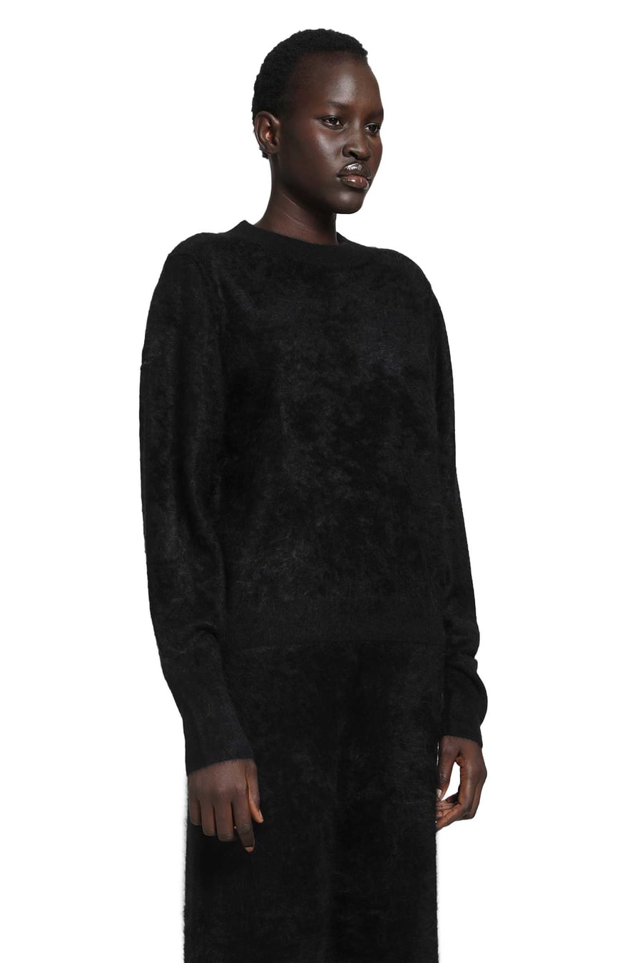 THOM KROM Brushed Cashmere Sweater, view 3