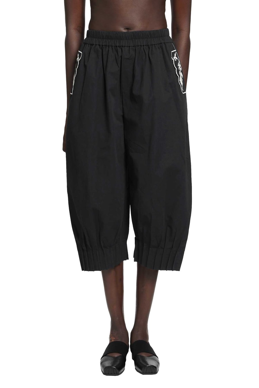 RENLI SU Cropped Barrell Trousers, view 2