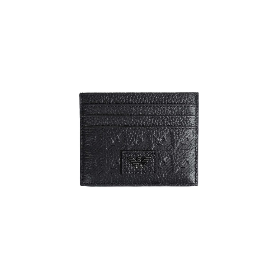 Emporio Armani Embossed Eagle Card Holder, view 3