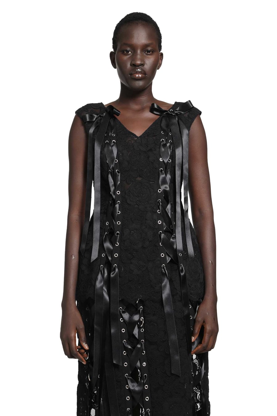 SIMONE ROCHA Unraveling Ribbon Portrait Top, view 2