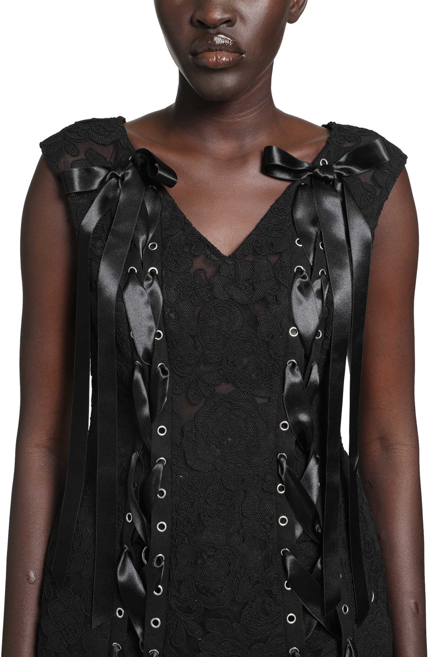 SIMONE ROCHA Unraveling Ribbon Portrait Top, view 5