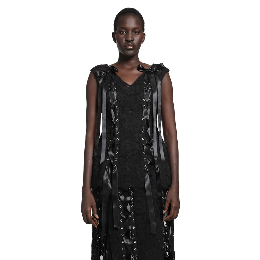 SIMONE ROCHA Unraveling Ribbon Portrait Top, view 7