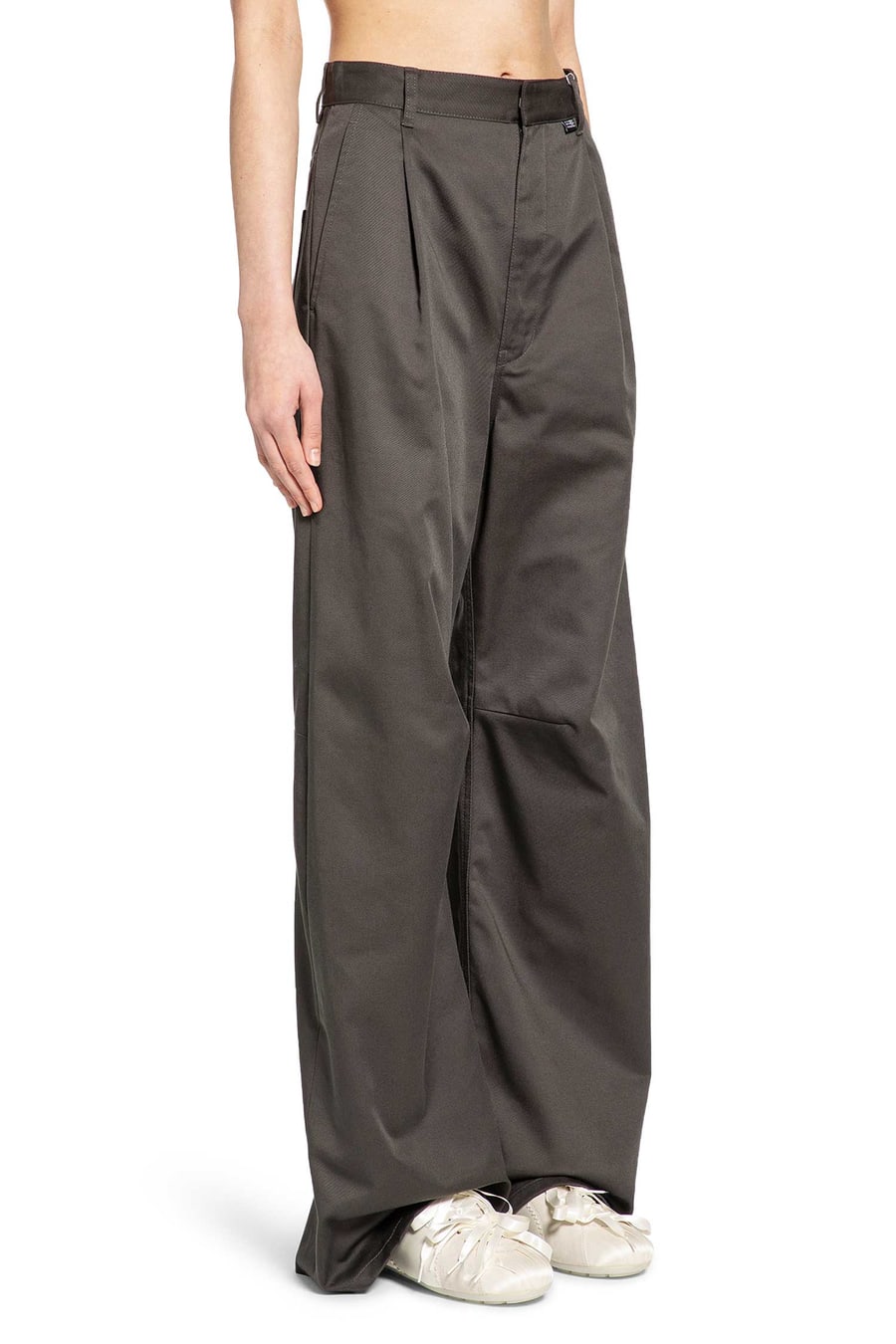 MM6 Maison Margiela Wide Leg Chinos, view 3