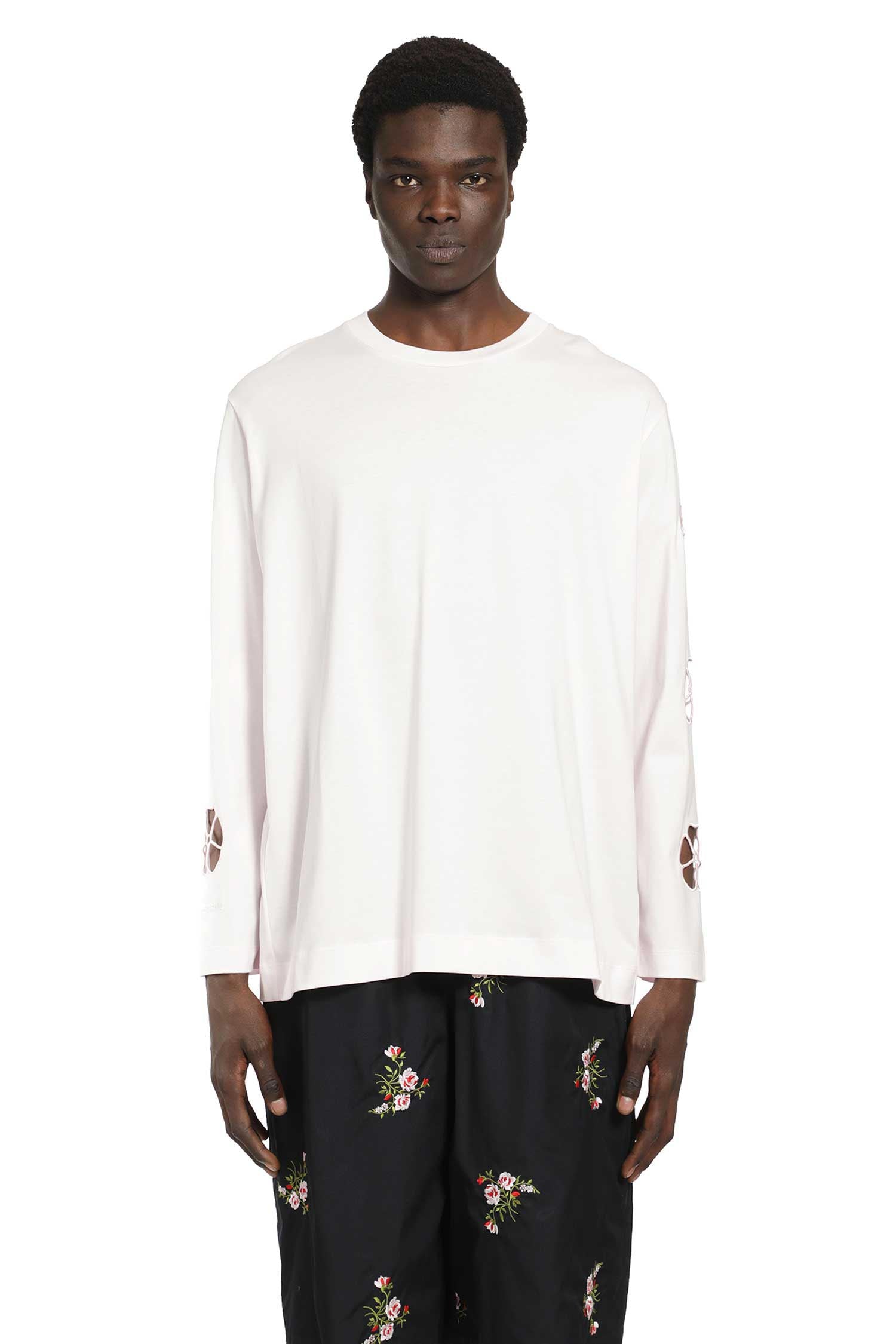 SIMONE ROCHA Daisy Cutout Long Sleeve T-Shirt, view 2