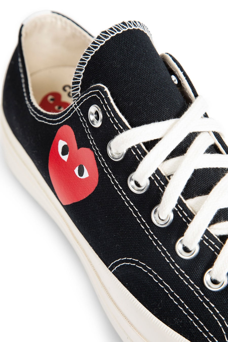 COMME DES GARCONS PLAY Small Red Heart Low Top Sneakers, view 6