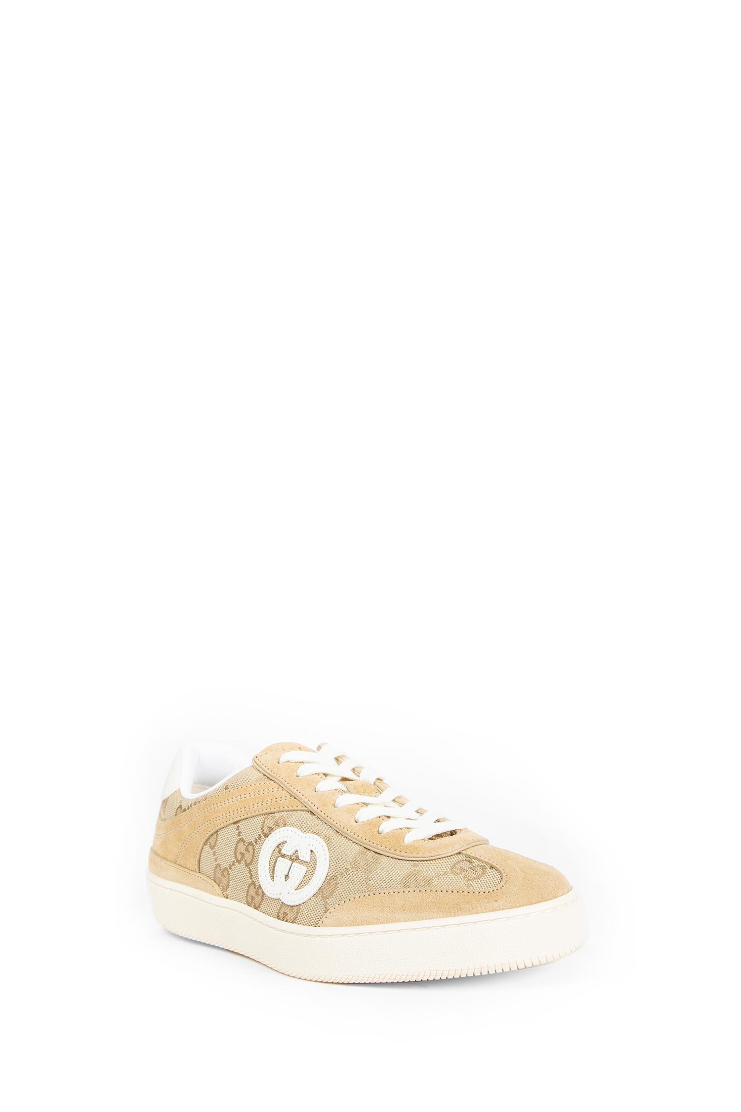 Gucci Canvas and Leather Sneakers, view 2