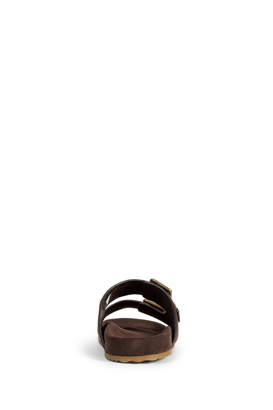 Burberry Double Bouckle Checked Sandals, view 3