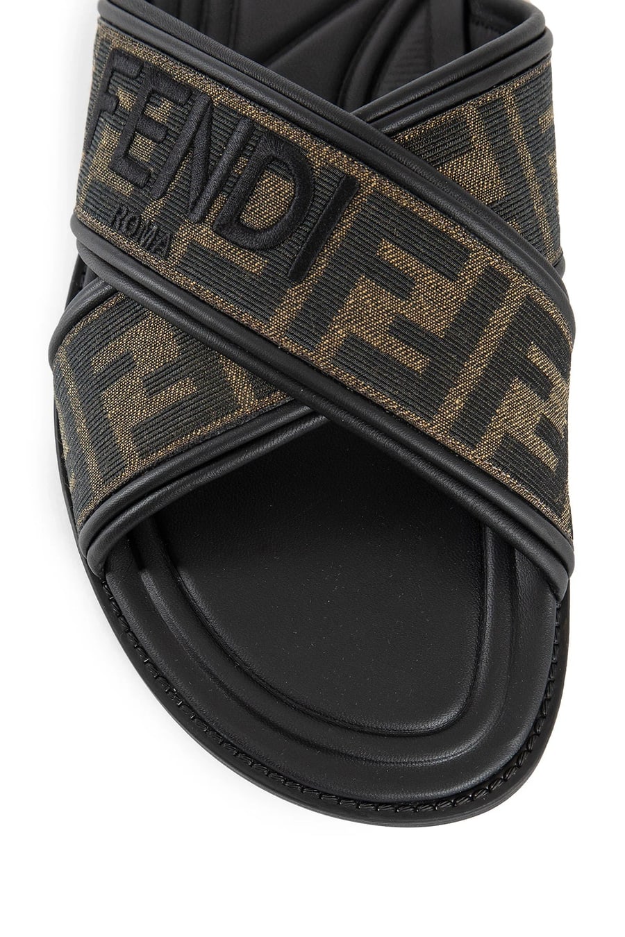 Fendi FF Fabric Slides, view 5