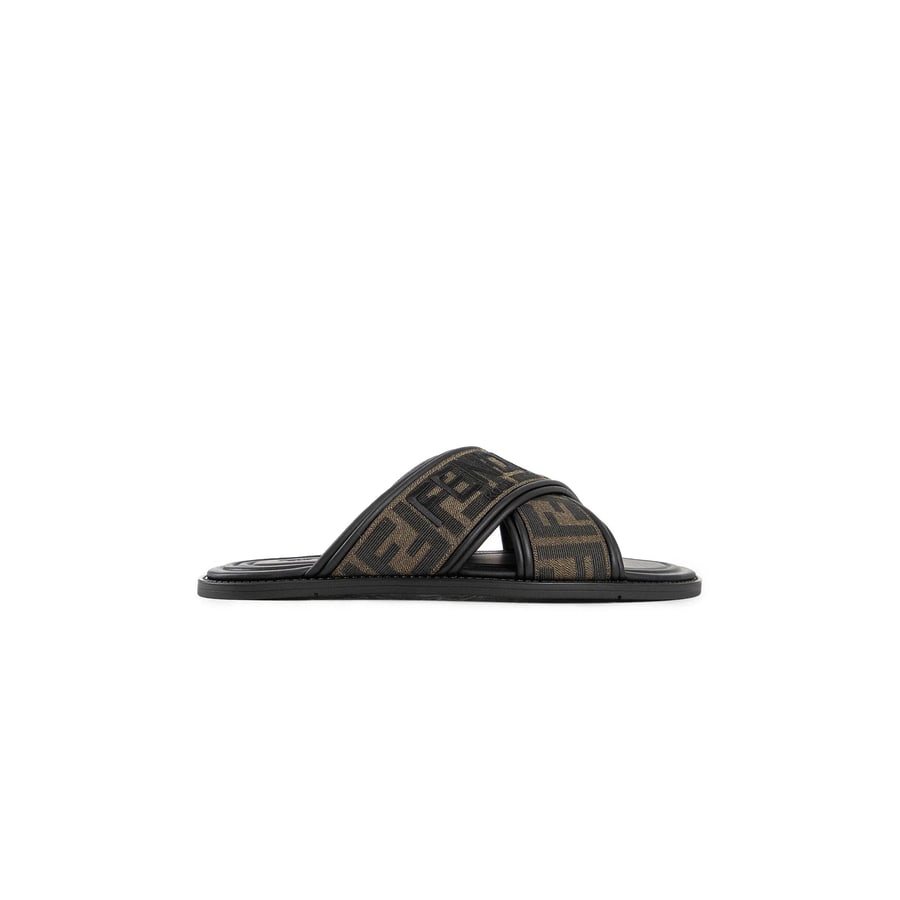 Fendi FF Fabric Slides, view 8