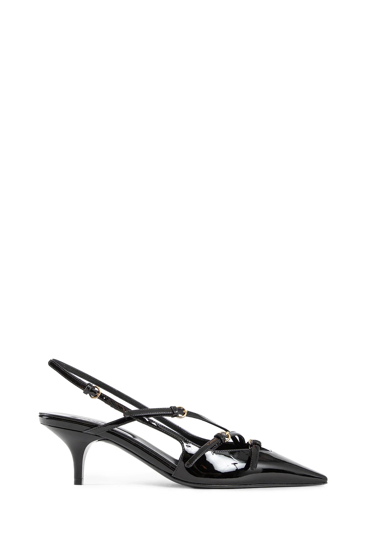 Miu Miu Patent leather slingbacks with buckles