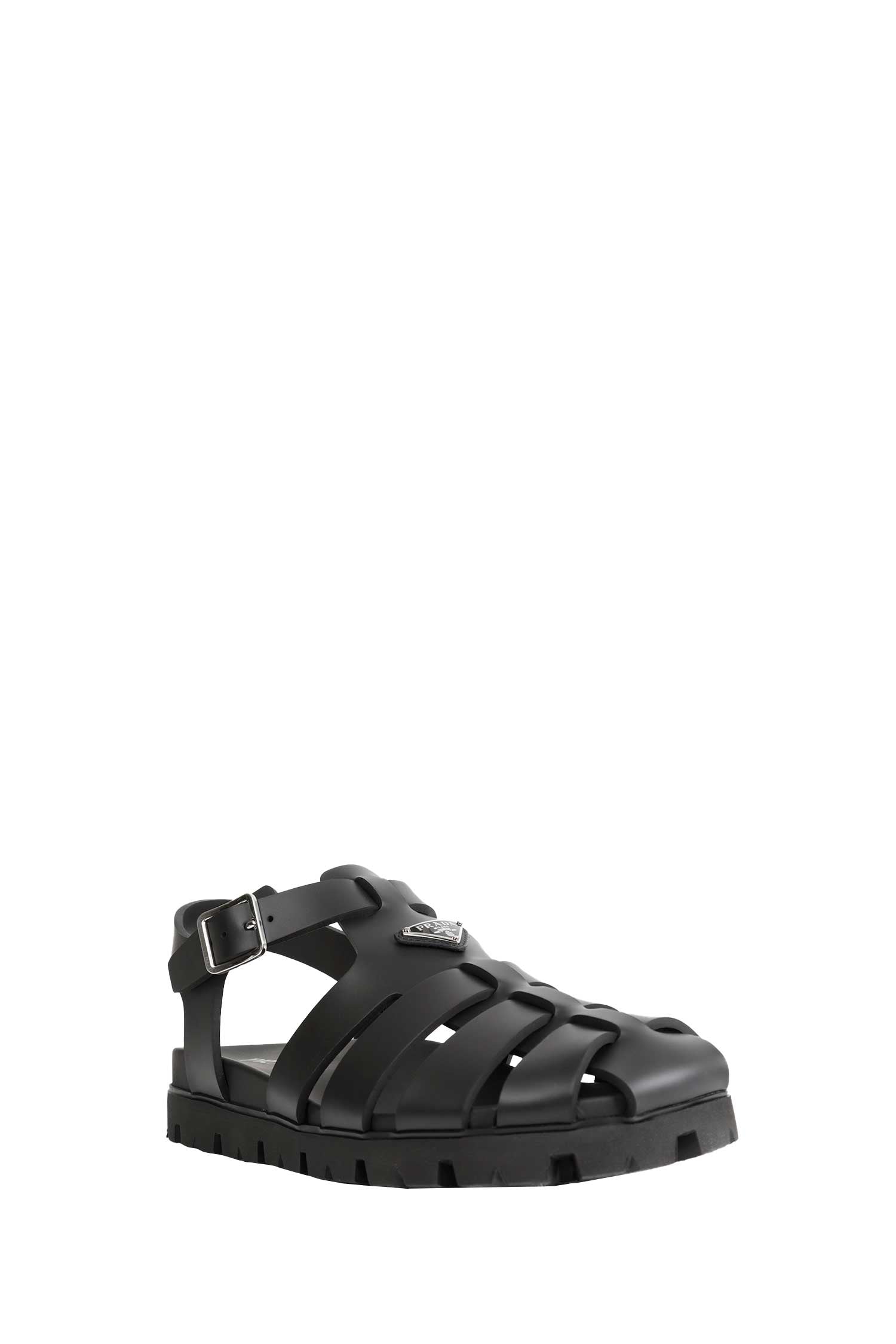 Prada Rubber Fisherman Sandals, view 2