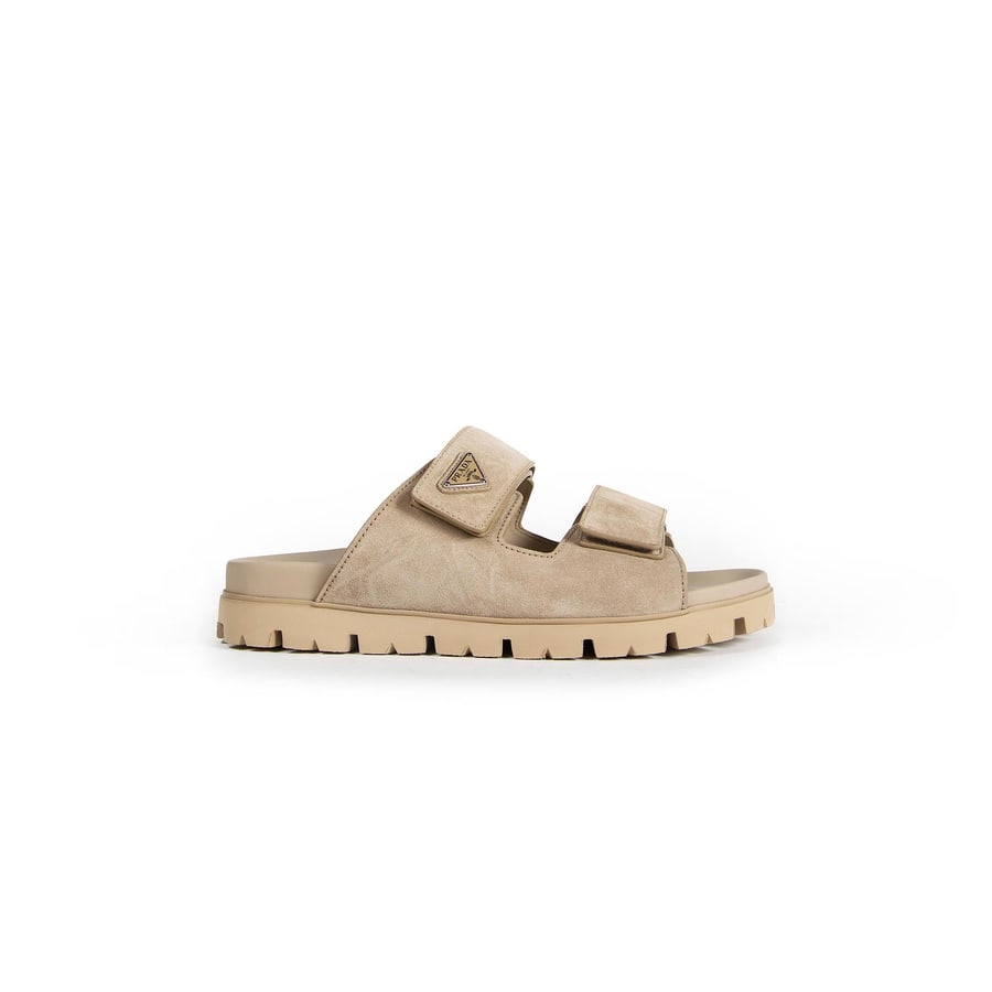 Prada Suede Band Sandals, view 7