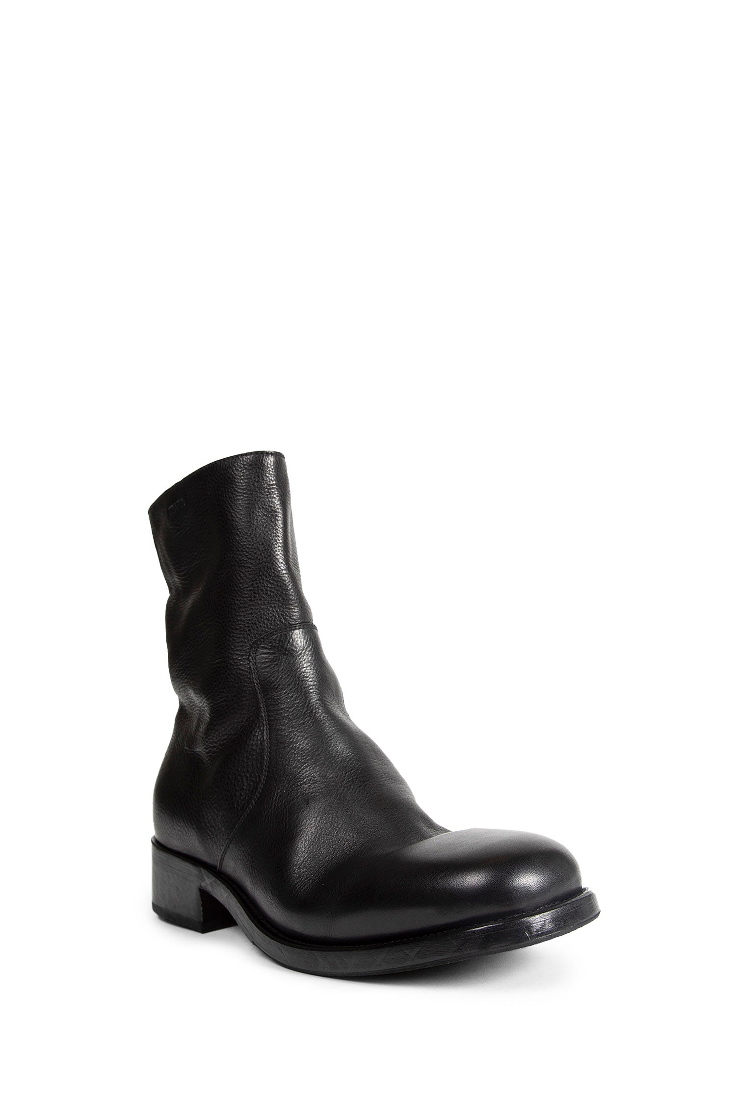 Prada Leather Zipper Ankle Boots, view 2