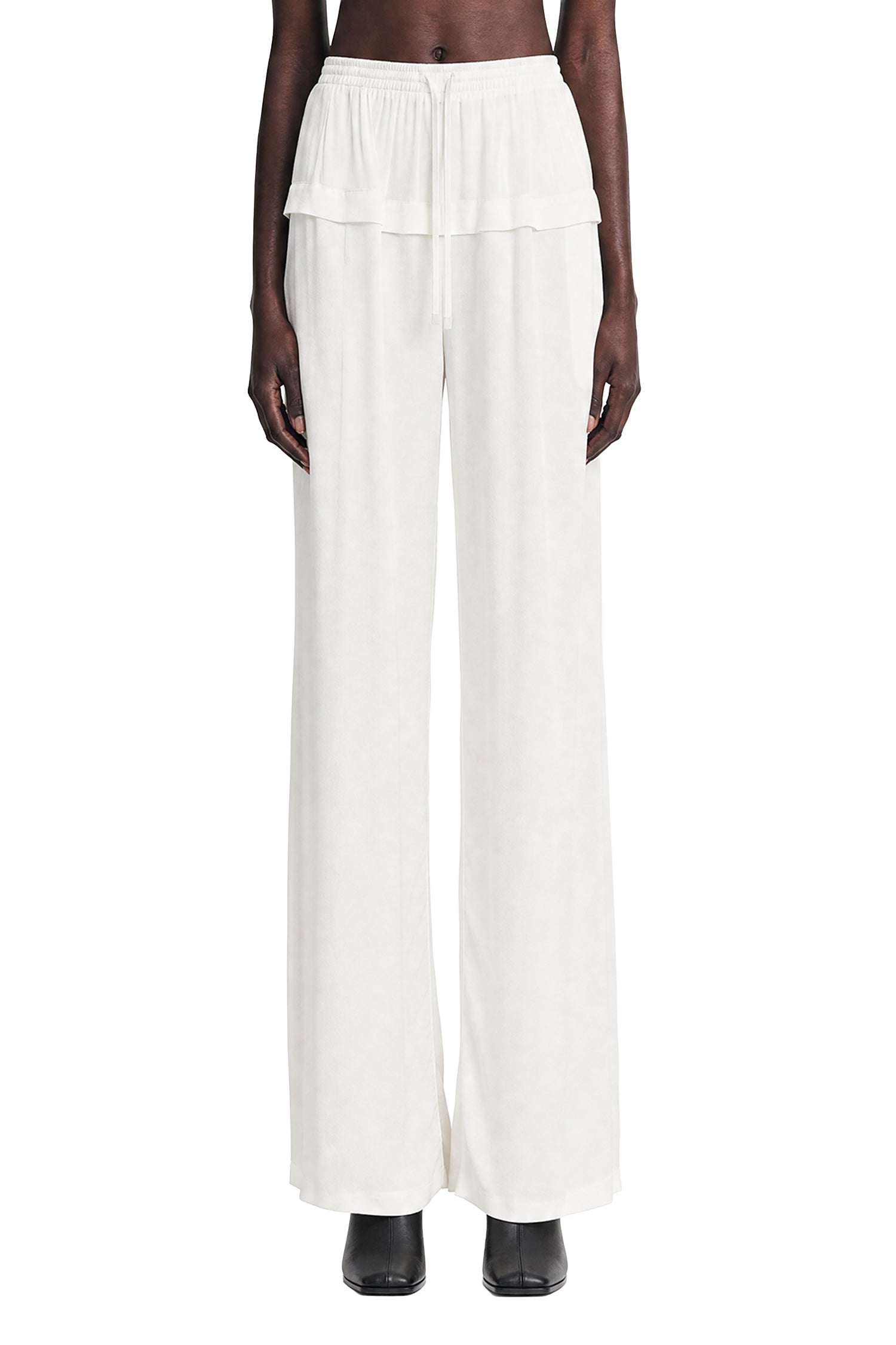 Alaïa Peplum Viscose Cady Pants, view 2