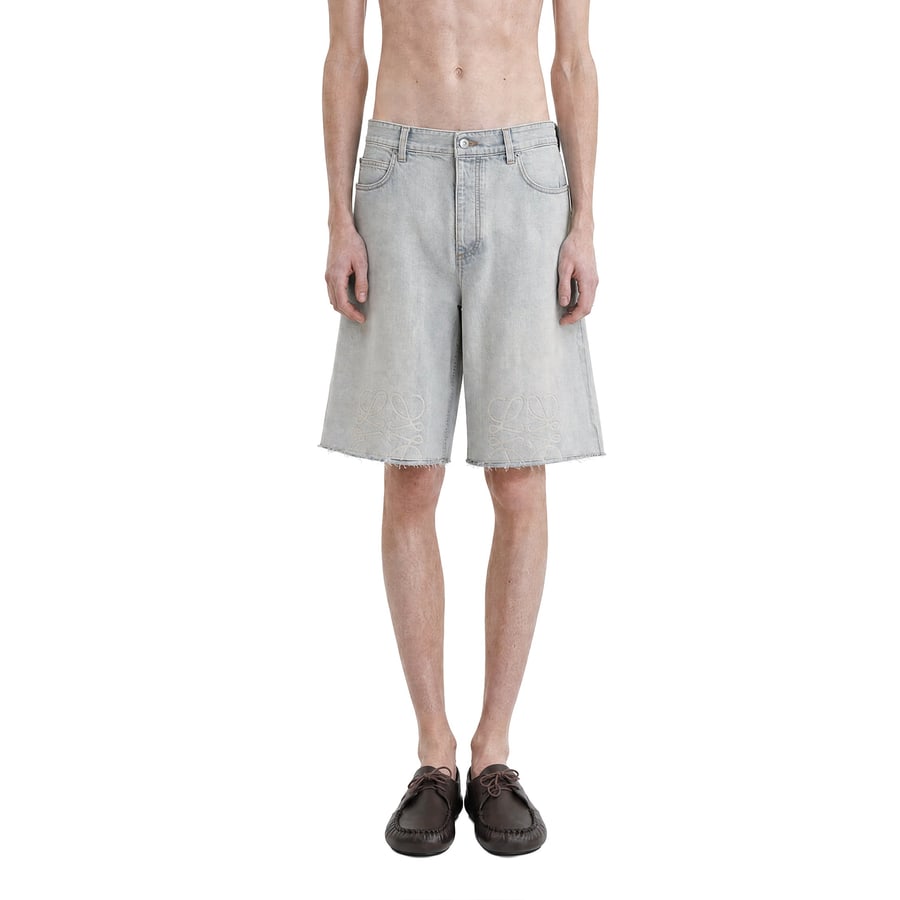Loewe Anagram Shorts in Denim, view 6