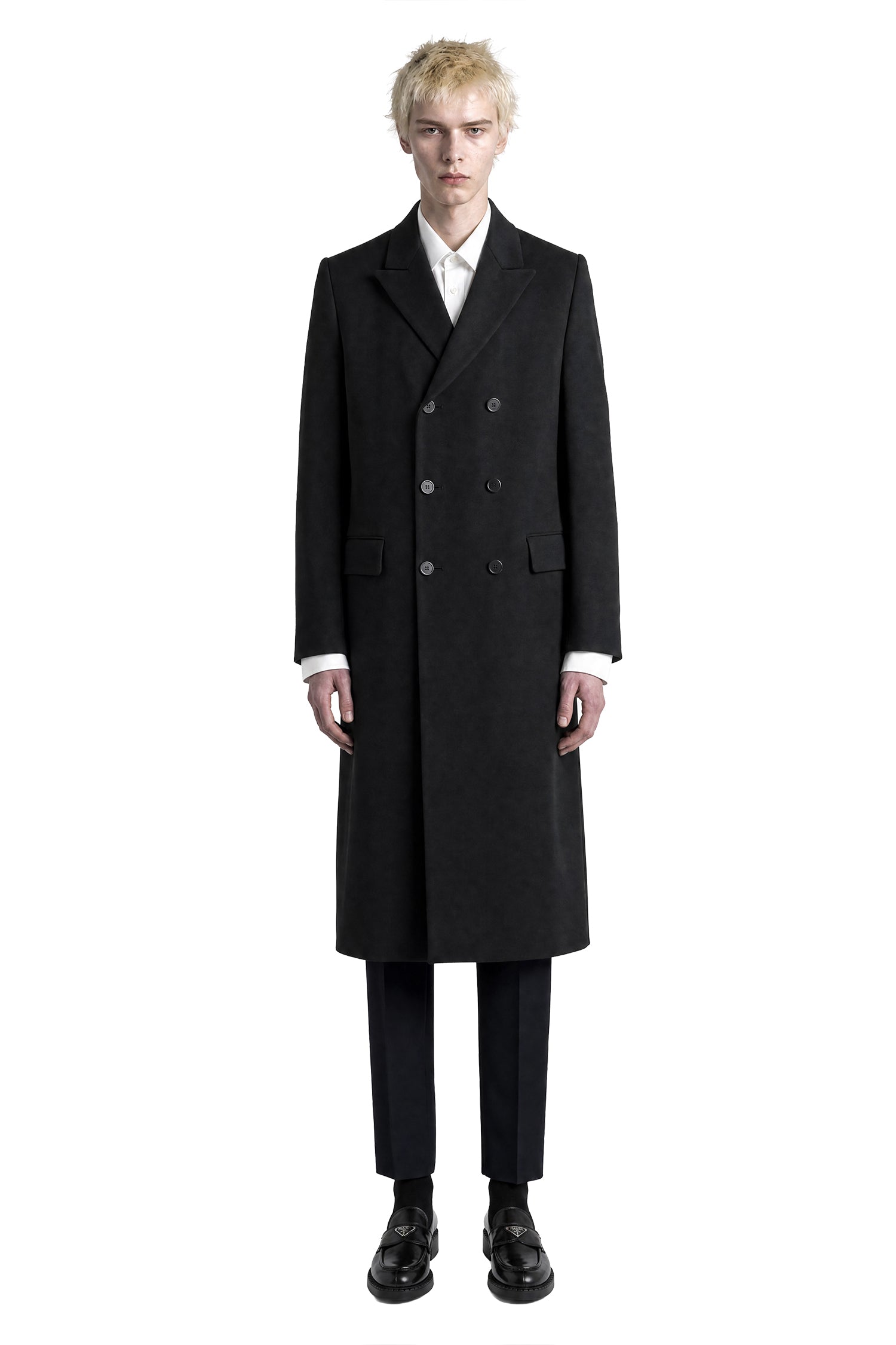 Prada Double-Breasted Wool Coat
