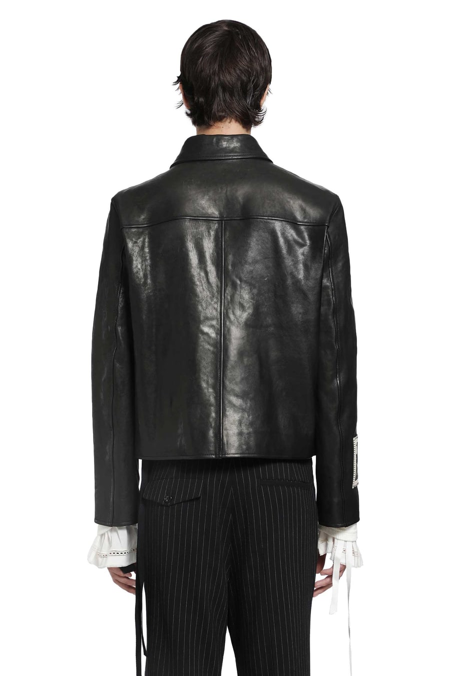 Ann Demeulemeester Sandor Leather Jacket, view 4