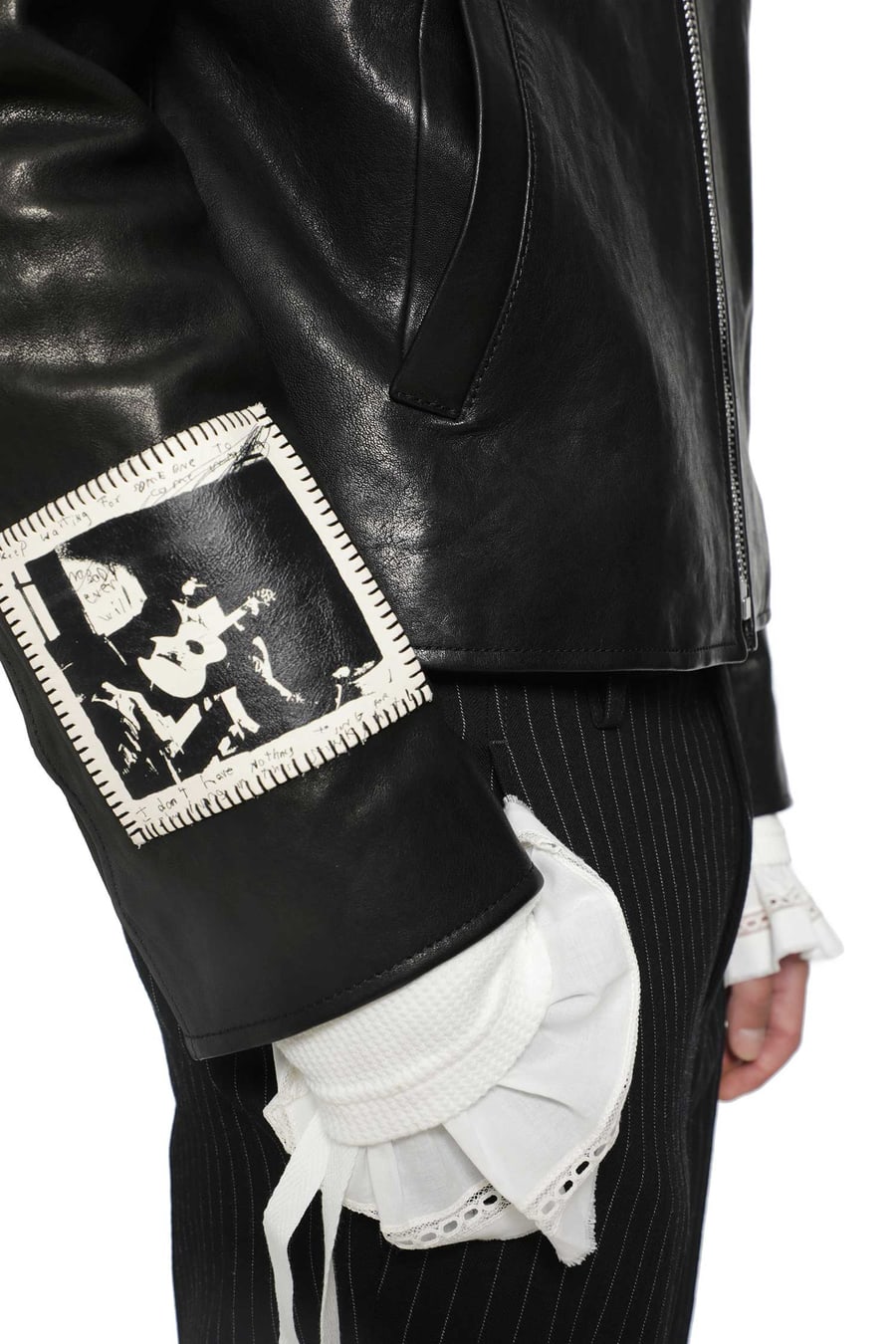 Ann Demeulemeester Sandor Leather Jacket, view 5