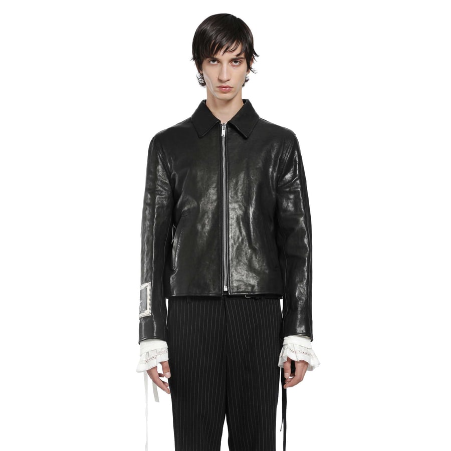 Ann Demeulemeester Sandor Leather Jacket, view 7