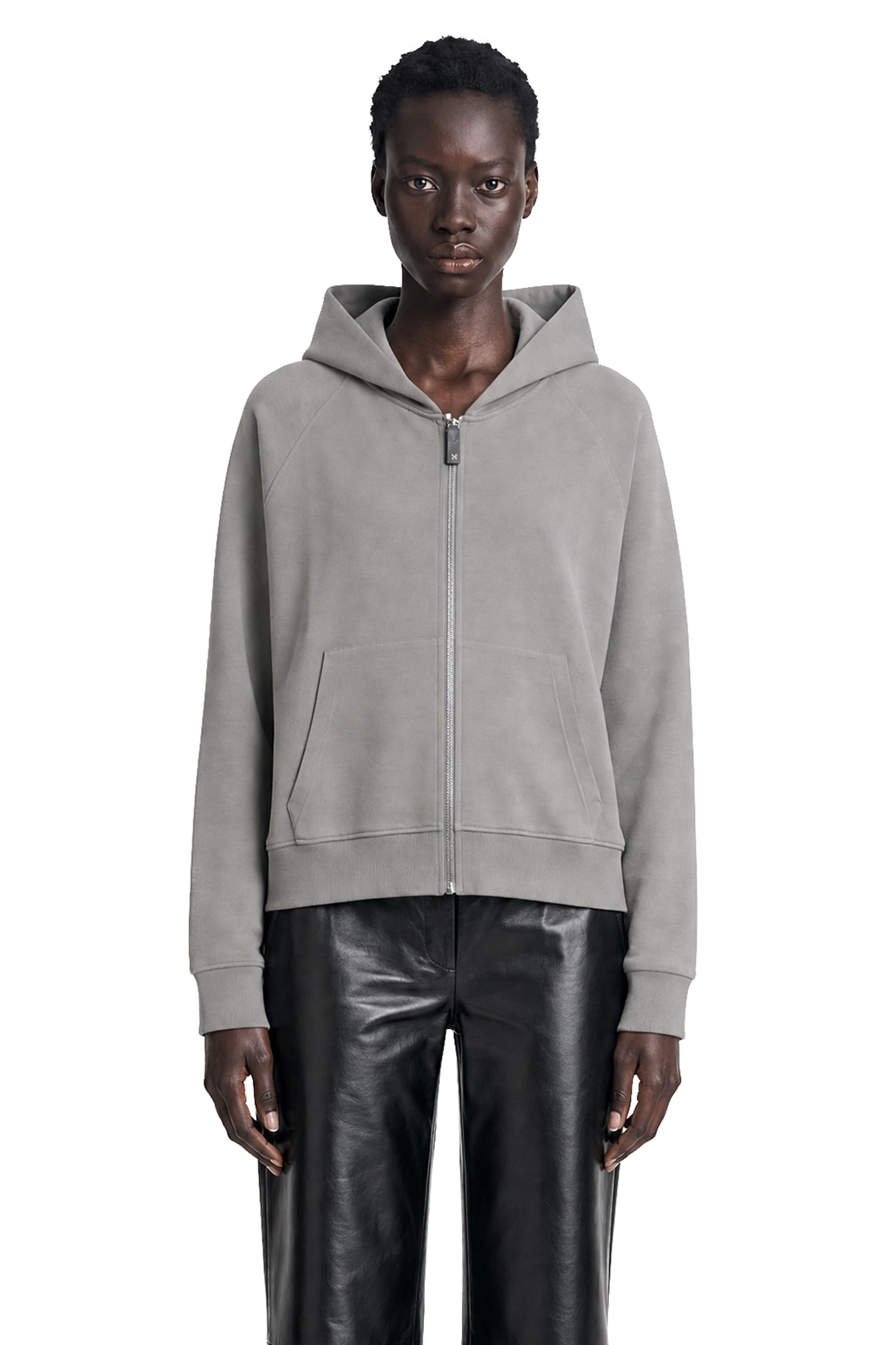 'S Max Mara Technical Cotton Zip-Up Hoodie, view 2