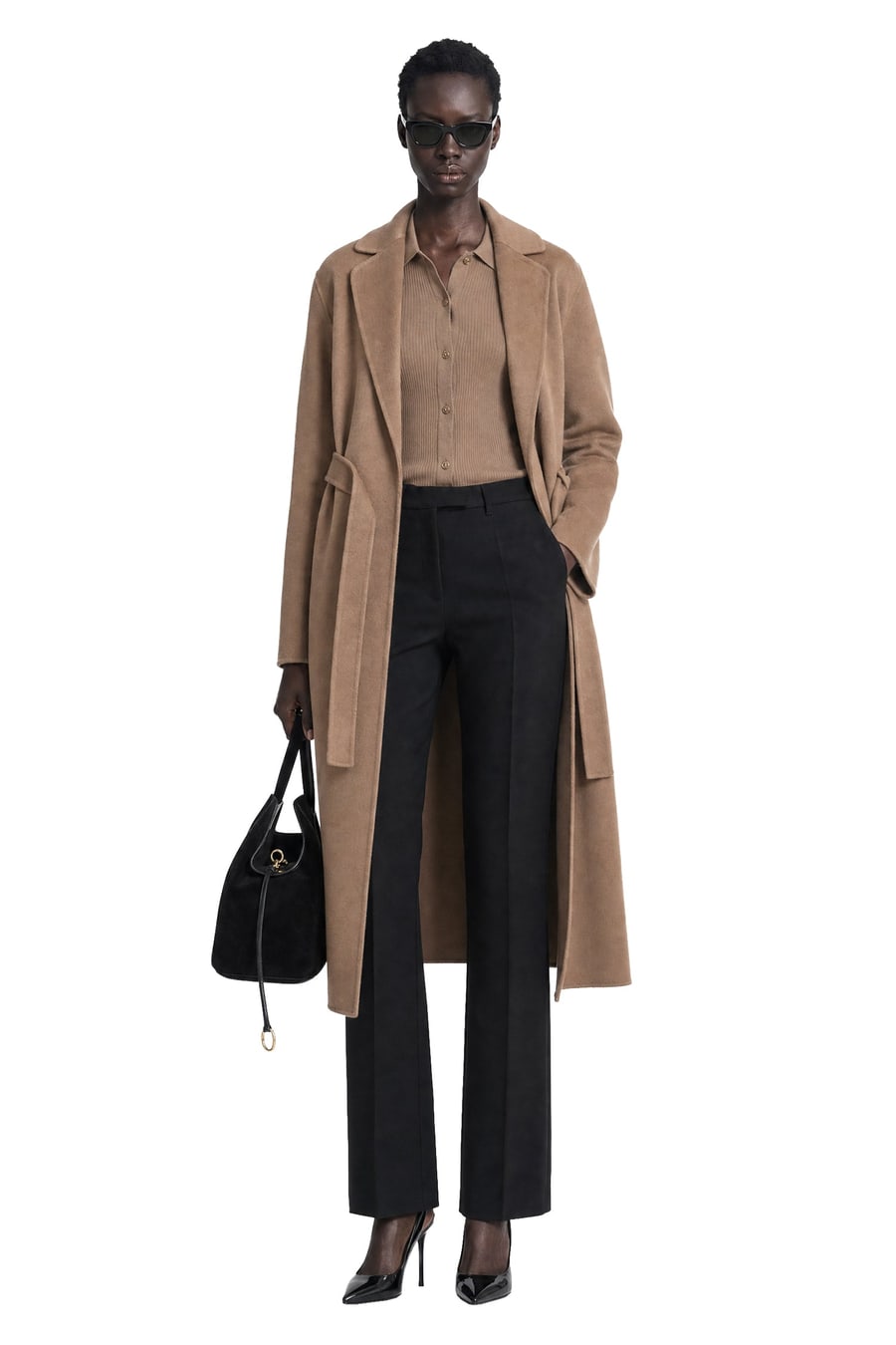 'S Max Mara Wool Broadcloth Midi Coat