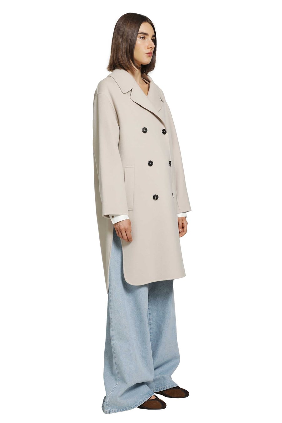 'S Max Mara Double-breasted Wool Midi Coat, view 4