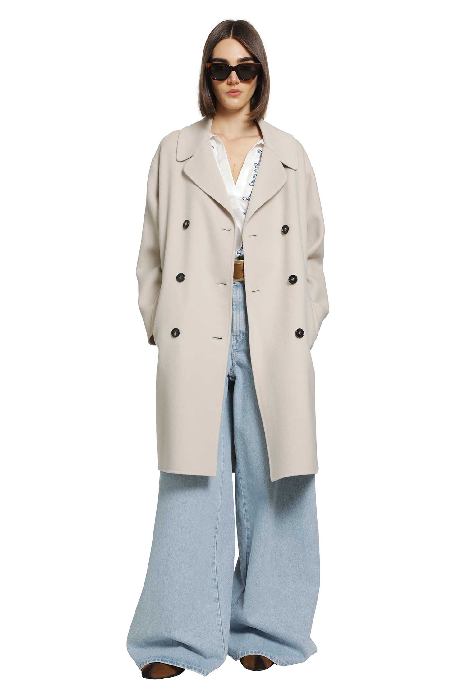 'S Max Mara Double-breasted Wool Midi Coat