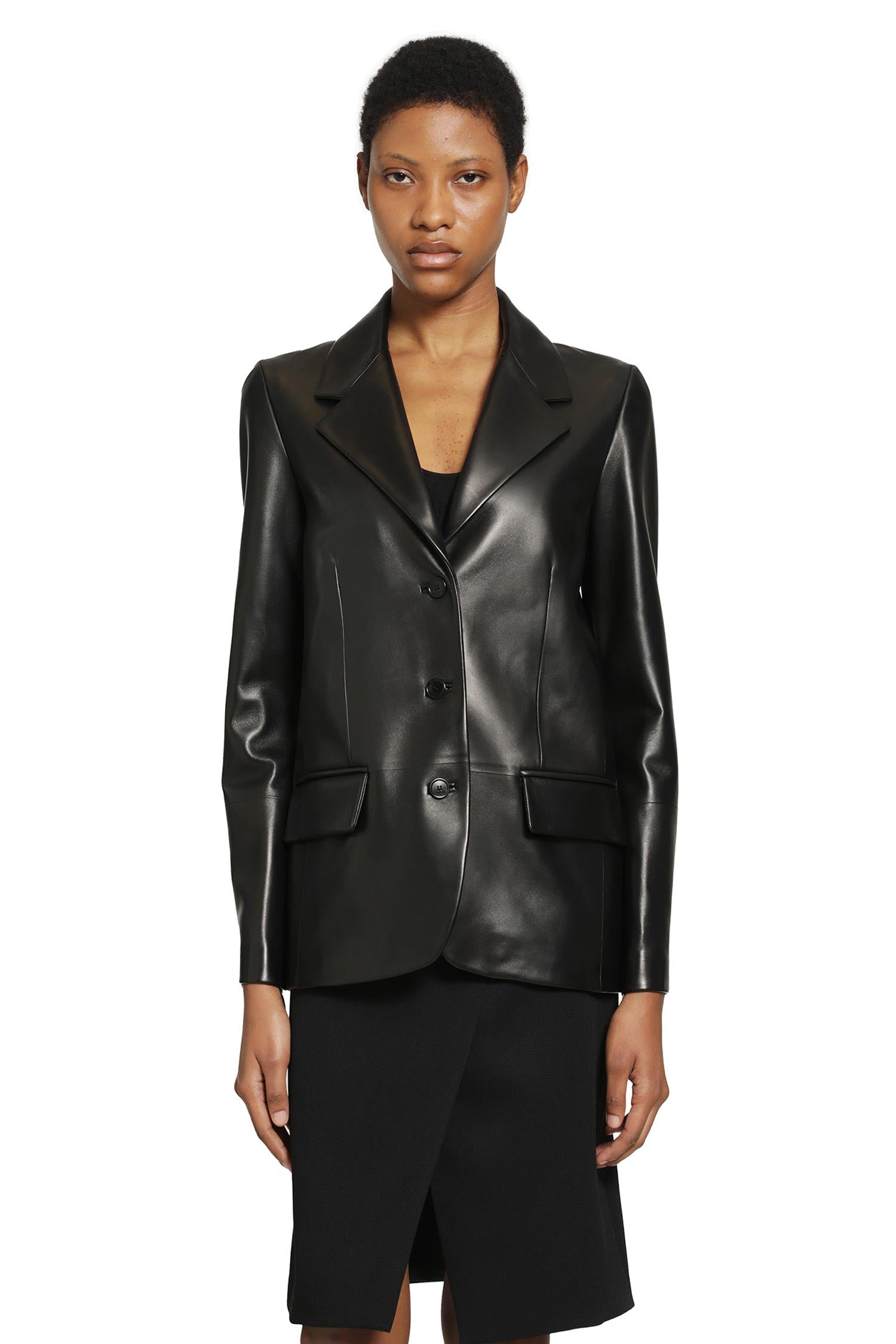 Gucci Leather Blazer, view 2