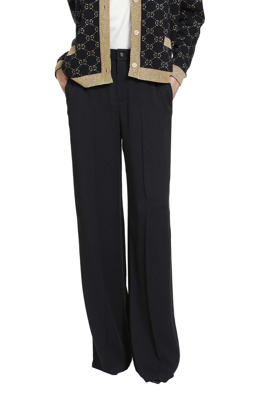 Gucci Silk Jacquard Trousers