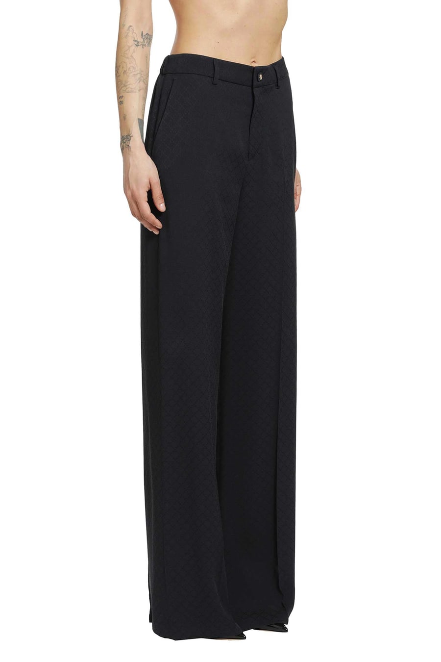 Gucci Silk Jacquard Trousers, view 3