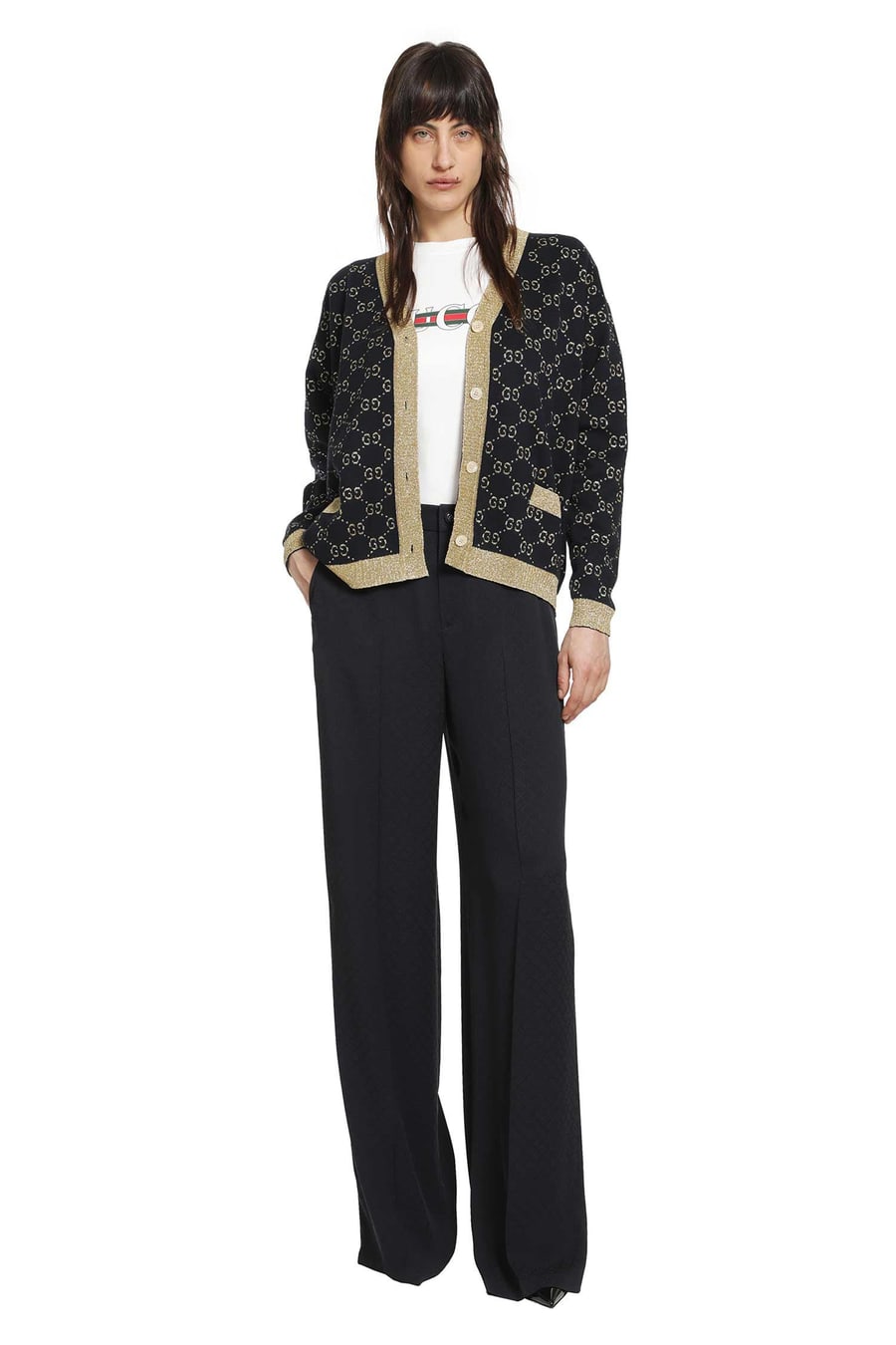 Gucci Silk Jacquard Trousers, view 6