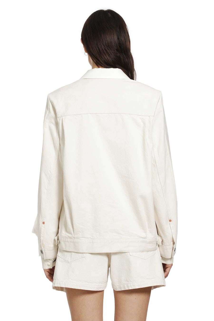 SACAI Wool Suiting x Denim Blazer, view 4