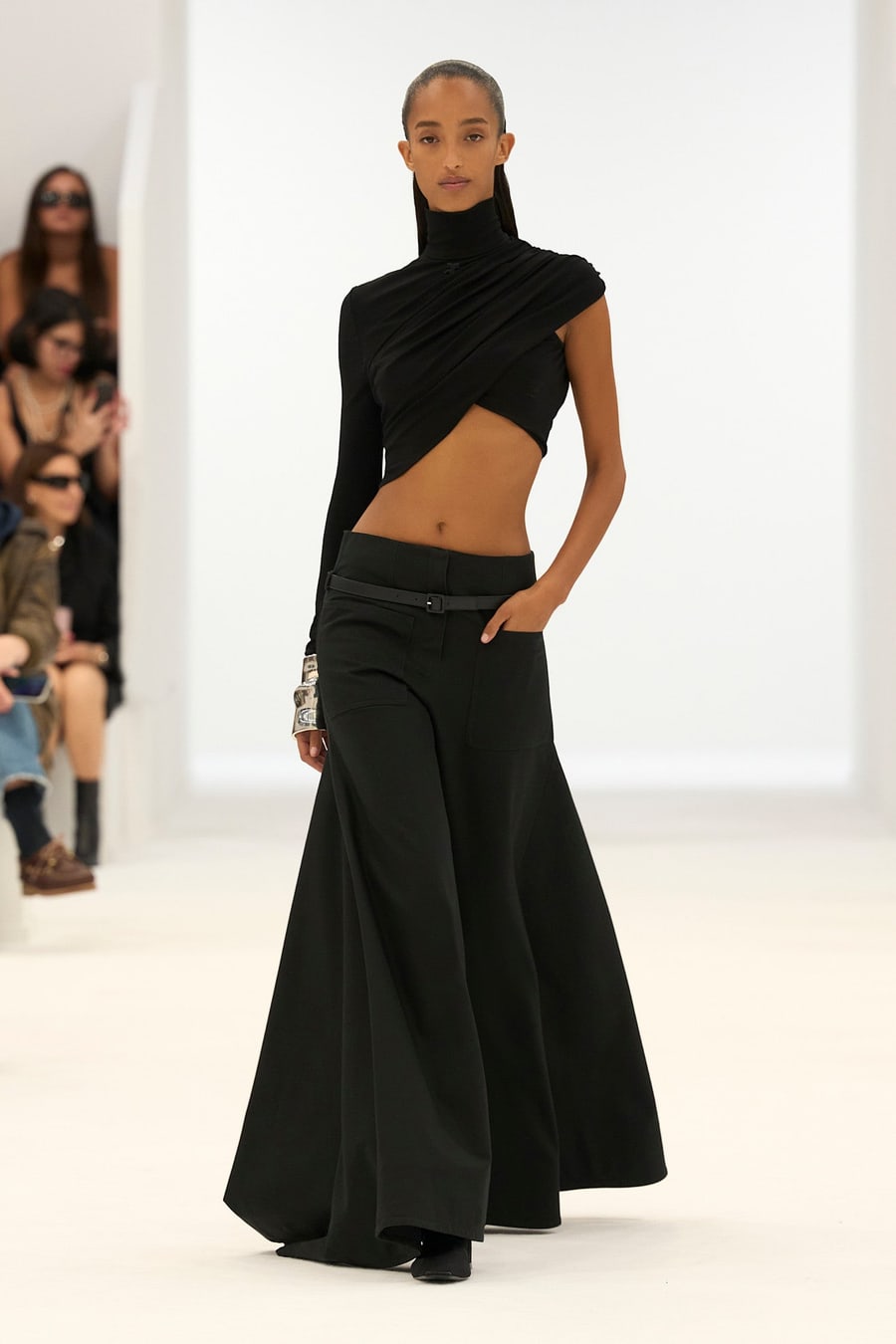 COURRÈGES Cotton Canvas Palazzo Pants, view 7